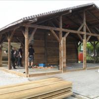Abbau Hütte und Zelt