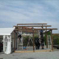 Abbau Hütte und Zelt