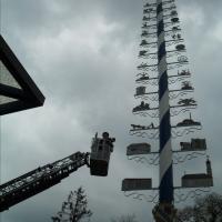 Maifeier und Maibaum aufstellen