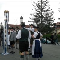 Maifeier und Maibaum aufstellen