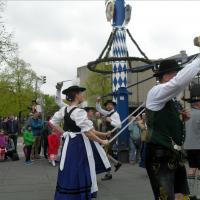 Maifeier und Maibaum aufstellen