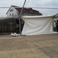 Zeltaufbau