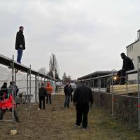 Zeltaufbau